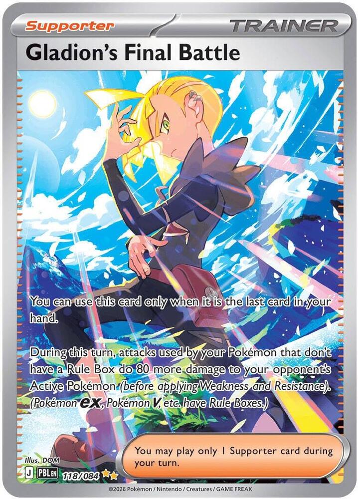 [ENG][NM] Karta Pokemon Gladion's Final Battle 118/084 - Pitch Black