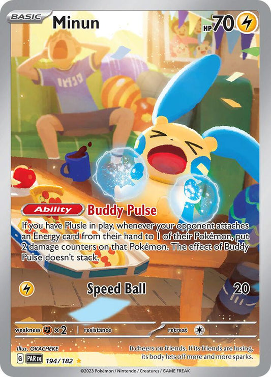 [ENG][NM] Karta Pokemon Minun 194/182 - Paradox Rift