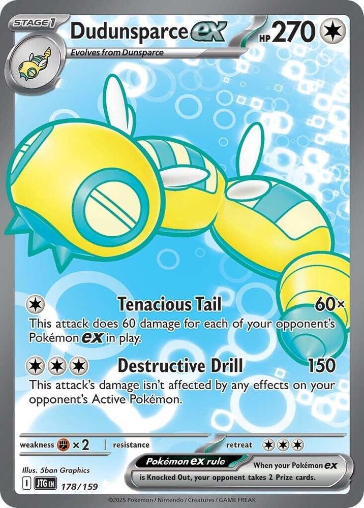 [ENG][NM] Karta Pokemon Dudunsparce ex 178/159 - Journey Together