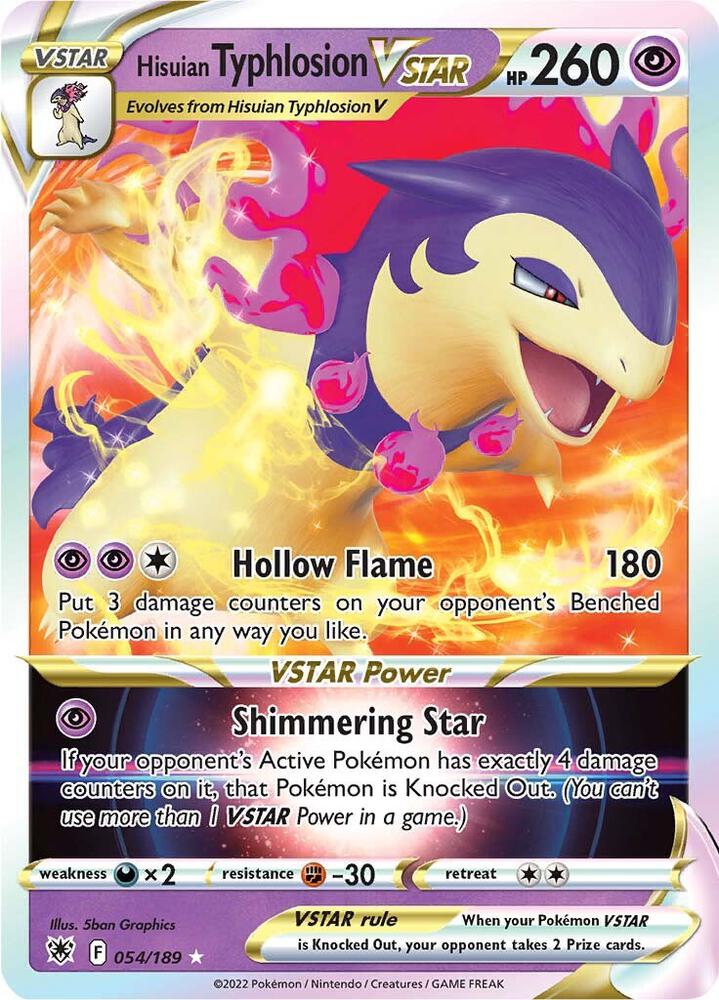 [ENG][NM] Karta Pokemon Hisuian Typhlosion VSTAR 054/189 - Astral Radiance