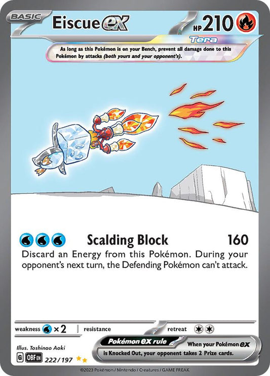 [ENG][NM] Karta Pokemon Eiscue ex 222/197 - Obsidian Flames