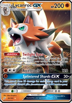 [ENG][NM] Karta Pokemon Lycanroc GX 82 - Team Up