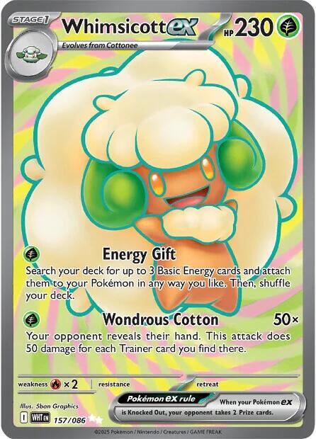 [ENG][NM] Karta Pokemon Whimsicott ex 157/086 - White Flare