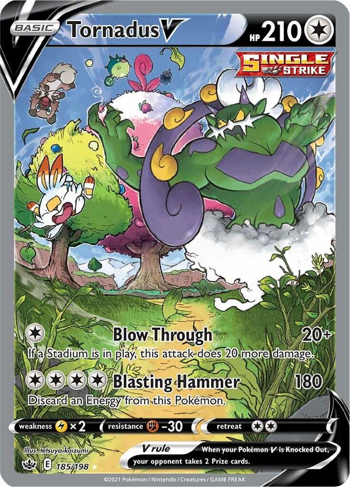 [ENG][EXP] Karta Pokemon Tornadus V 185/198 - Chilling Reign