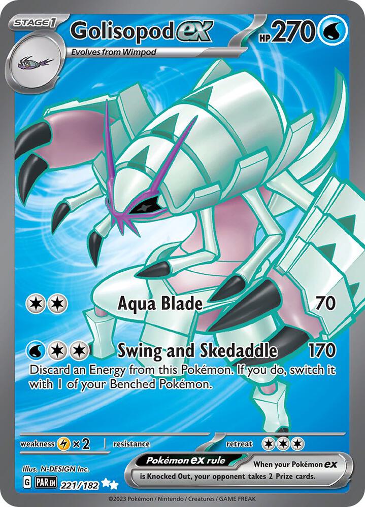 [ENG][NM] Karta Pokemon Golisopod ex 221/182 - Paradox Rift