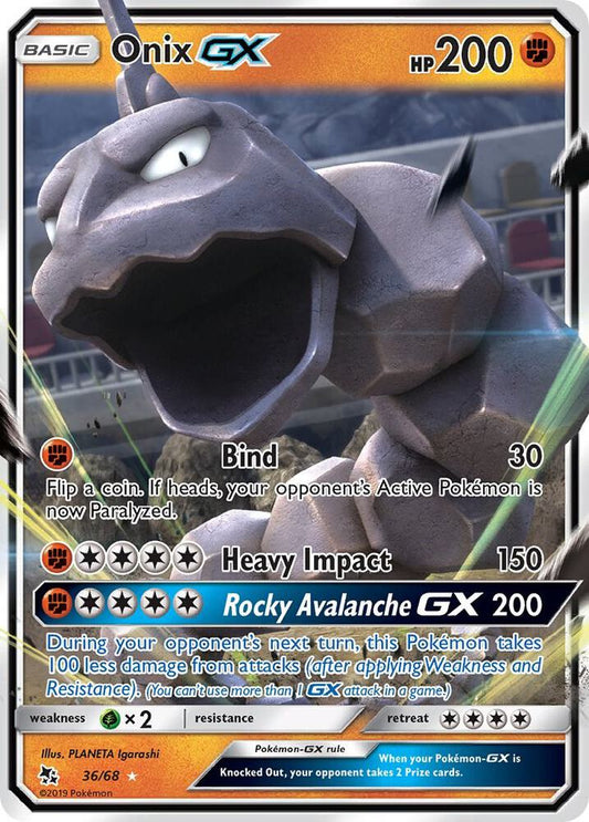 [ENG][NM] Karta Pokemon Onix GX 36 - Hidden Fates