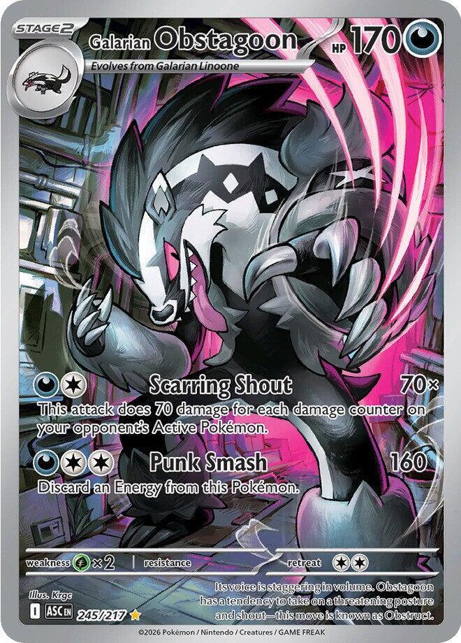 [ENG][NM] Karta Pokemon Galarian Obstagoon 245/217 - Ascended Heroes