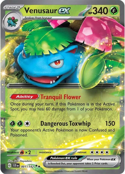 [ENG][NM] Karta Pokemon Venusaur ex 001/142 - Stellar Crown