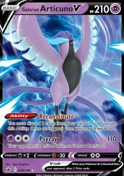 [ENG][NM] Karta Pokemon Galarian Articuno V 058/198 - Chilling Reign