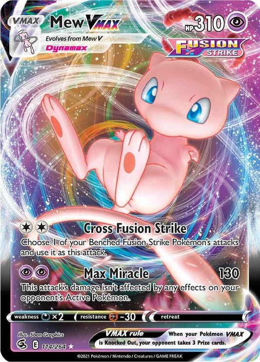 [ENG][NM] Karta Pokemon Mew VMAX 114 - Fusion Strike
