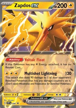 [ENG][NM] Karta Pokemon Zapdos ex 49 - SVP Black Star Promos