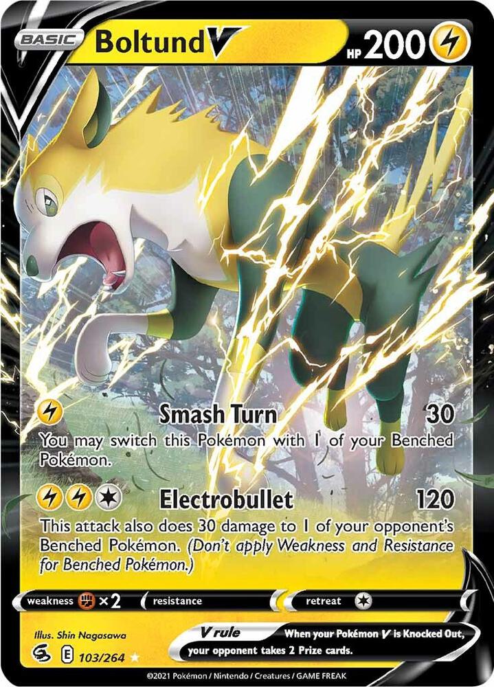 [ENG][NM] Karta Pokemon Boltund V 103 - Fusion Strike