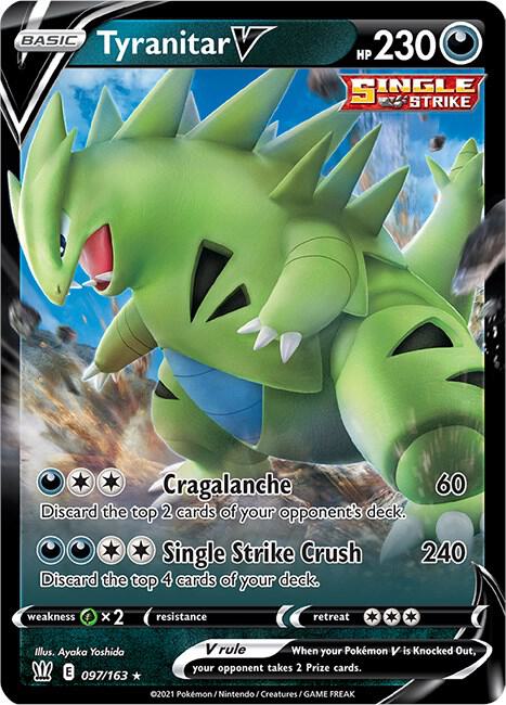 [ENG][NM] Karta Pokemon Tyranitar V 97 - Battle Styles