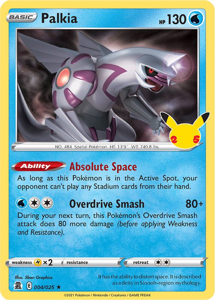 [ENG][NM] Karta Pokemon Palkia 004/102 - Celebrations