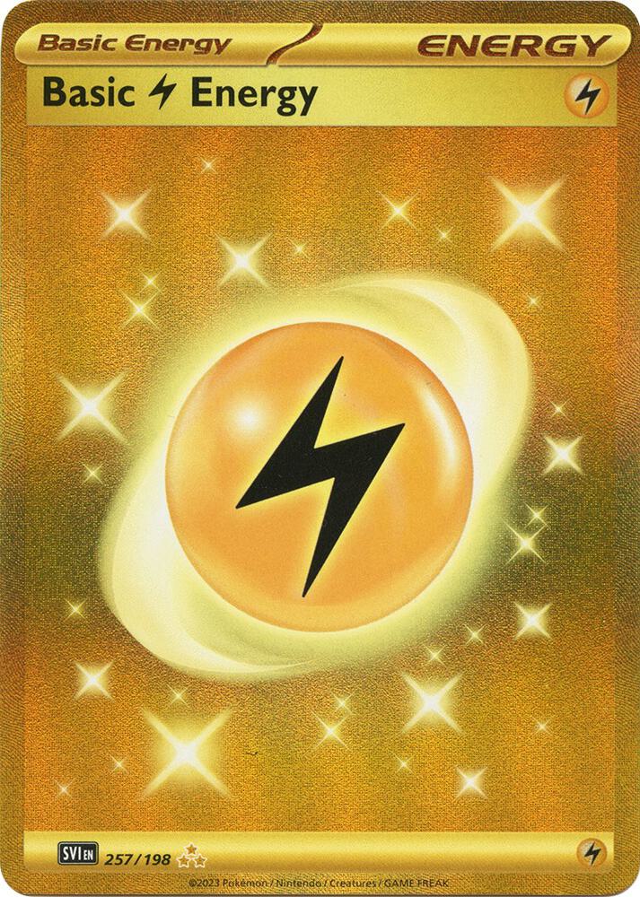 [ENG][NM] Karta Pokemon Basic Lightning Energy 257/198 - Scarlet & Violet Base Set