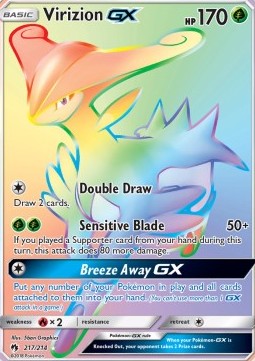 [ENG][NM] Karta Pokemon Virizion GX 217 - Lost Thunder