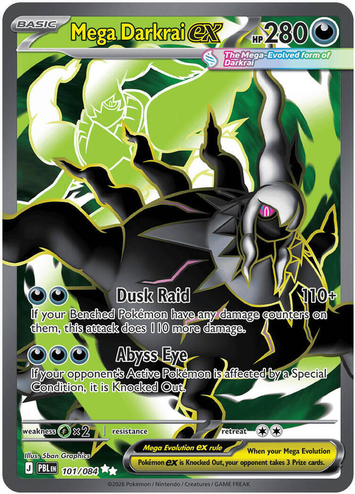 [ENG][NM] Karta Pokemon Mega Darkrai ex 101/084 - Pitch Black
