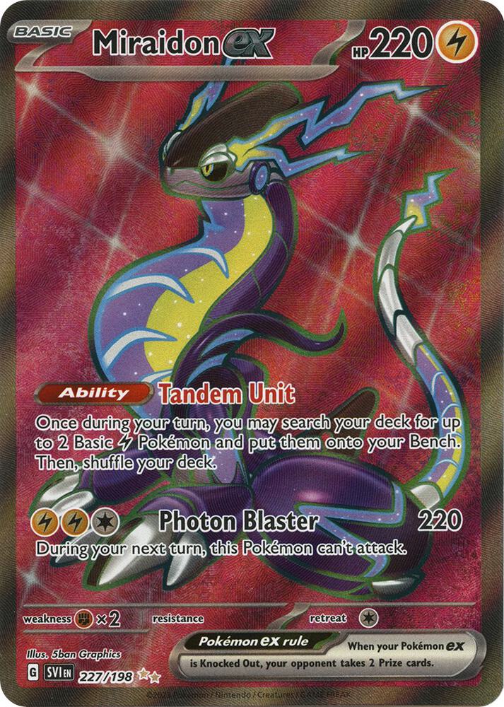 [ENG][NM] Karta Pokemon Miraidon ex 227/198 - Scarlet & Violet Base Set