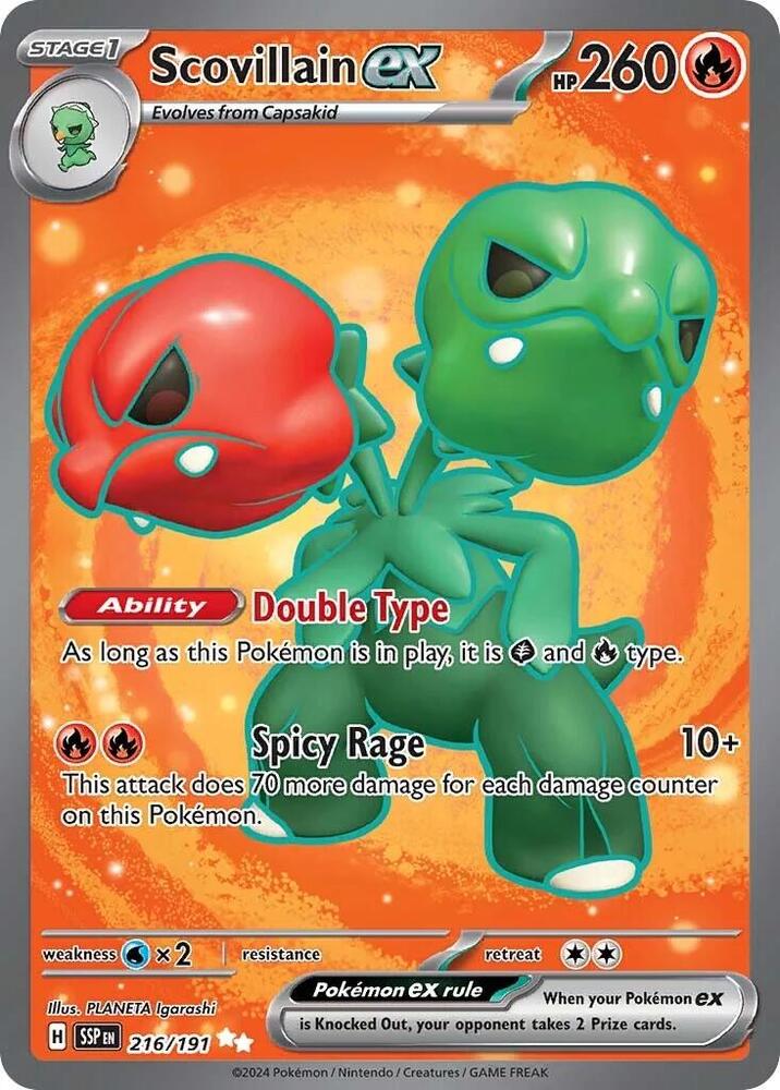 [ENG][NM] Karta Pokemon Scovillain ex 216/191 - Surging Sparks
