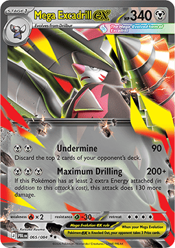[ENG][NM] Karta Pokemon Mega Excadrill ex 065/084 - Pitch Black