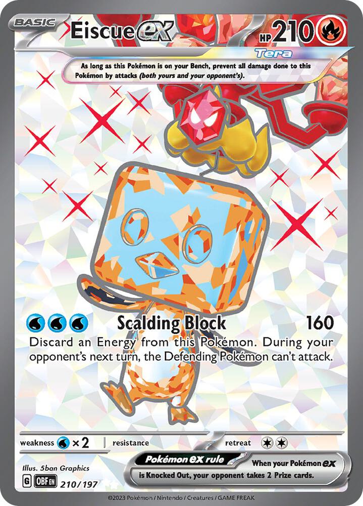 [ENG][NM] Karta Pokemon Eiscue ex 210/197 - Obsidian Flames