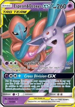 [ENG][NM] Karta Pokemon Espeon & Deoxys GX 72 - Unified Minds