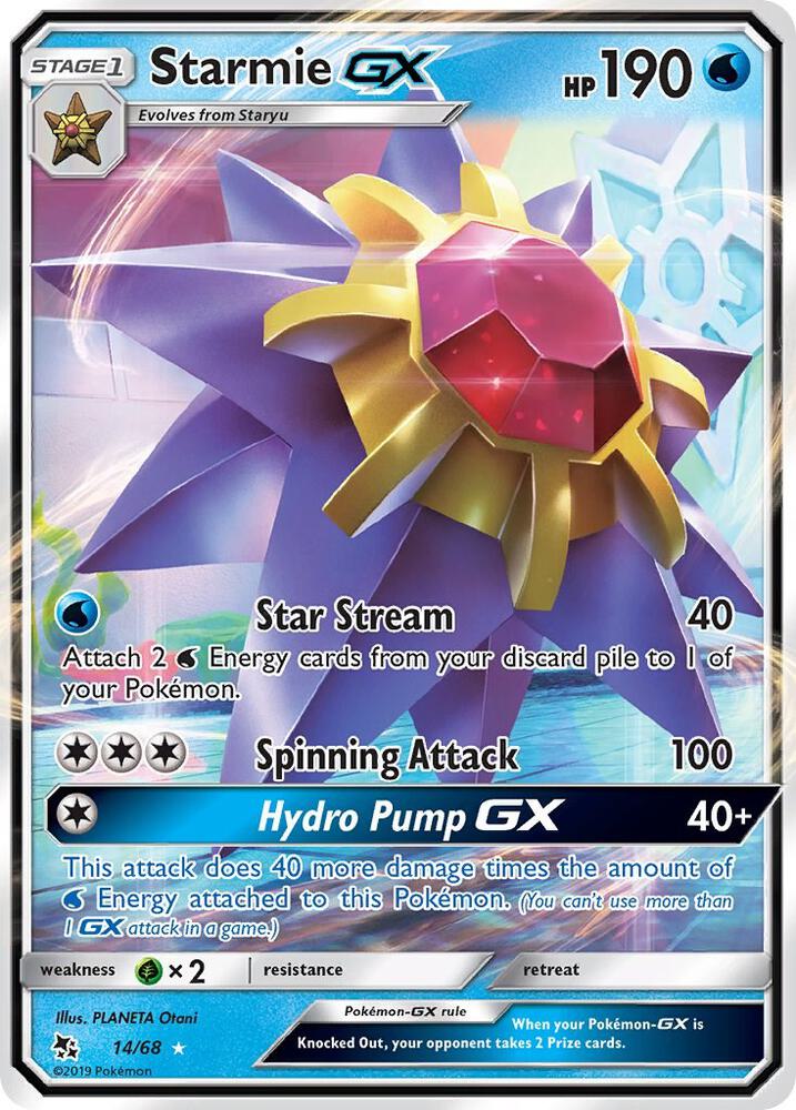 [ENG][NM] Karta Pokemon Starmie GX 14 - Hidden Fates