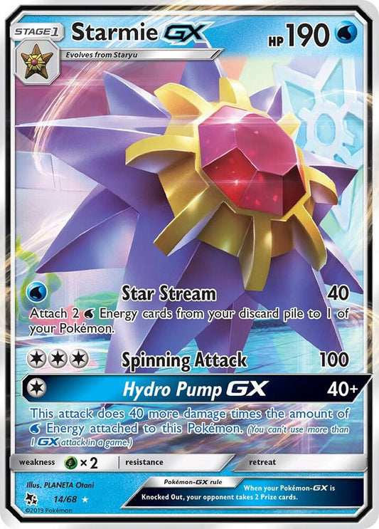 [ENG][NM] Karta Pokemon Starmie GX 14 - Hidden Fates