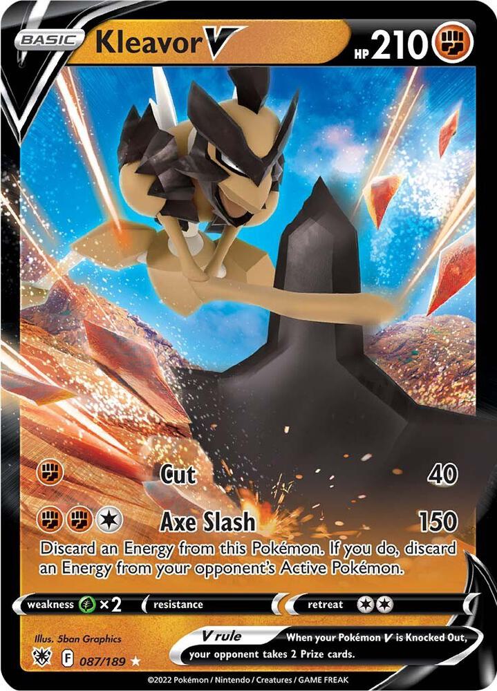 [ENG][NM] Karta Pokemon Kleavor V 087/189 - Astral Radiance