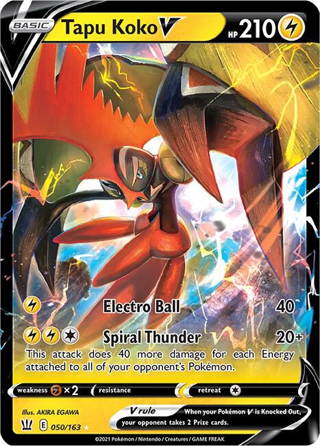 [ENG][NM] Karta Pokemon Tapu Koko V 50 - Battle Styles