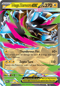 [ENG][NM] Karta Pokemon Mega Zeraora ex 027/084 - Pitch Black