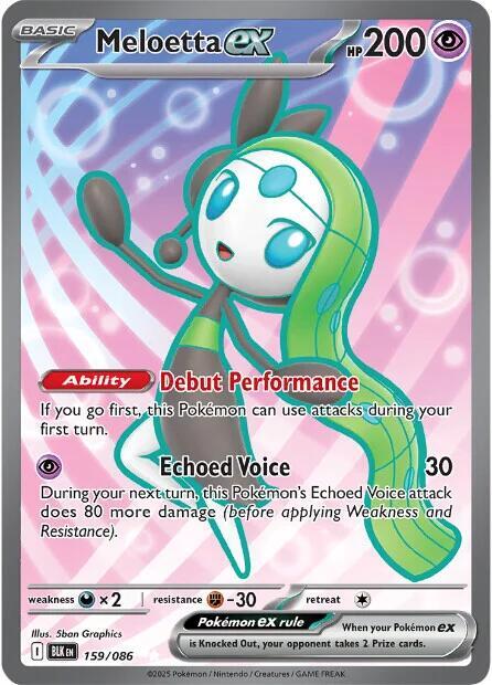 [ENG][NM] Karta Pokemon Meloetta ex 159/086 - Black Bolt