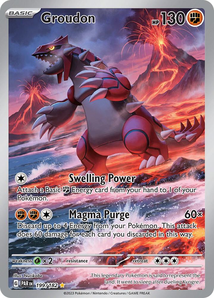 [ENG][NM] Karta Pokemon Groudon 199/182 - Paradox Rift