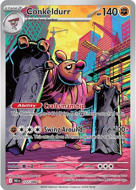 [ENG][NM] Karta Pokemon Conkeldurr 127/086 - Black Bolt