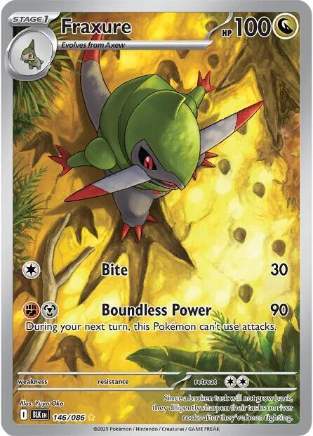 [ENG][NM] Karta Pokemon Fraxure 146/086 - Black Bolt