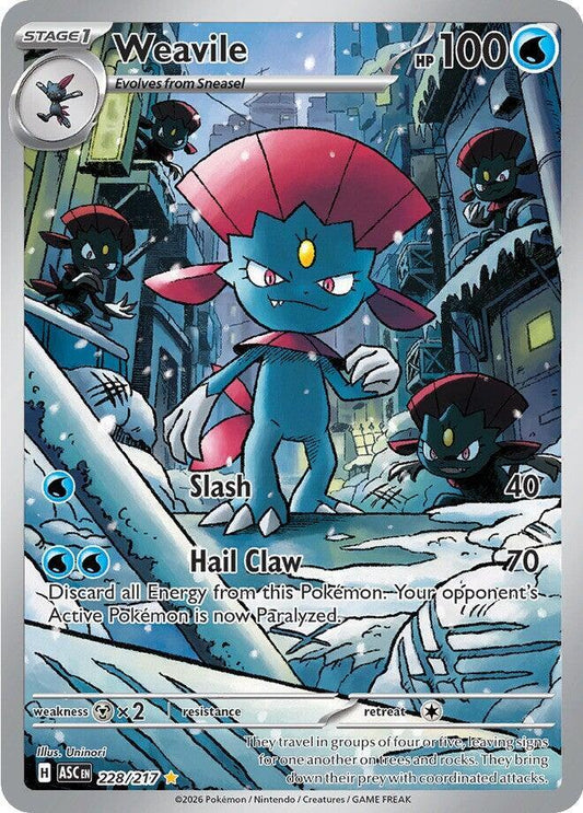 [ENG][NM] Karta Pokemon Weavile 228/217 - Ascended Heroes