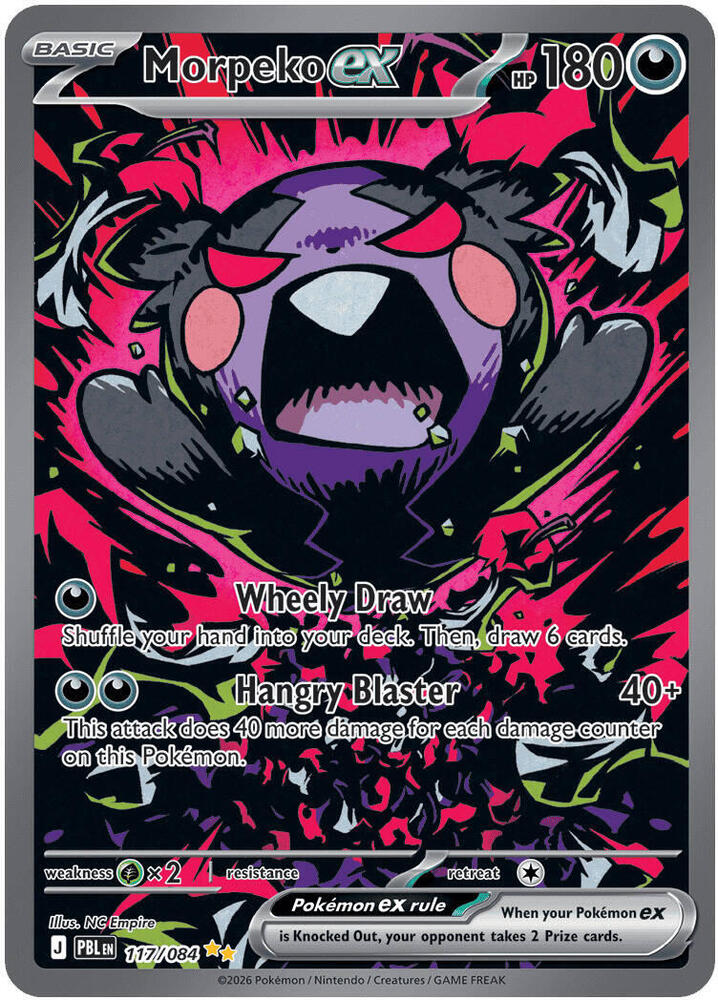 [ENG][NM] Karta Pokemon Morpeko ex 117/084 - Pitch Black