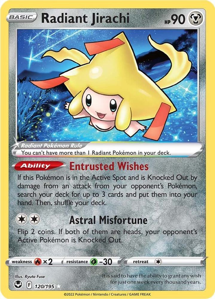 [ENG][NM] Karta Pokemon Radiant Jirachi 120/195 - Silver Tempest