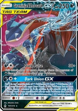 [ENG][NMM] Karta Pokemon Greninja & Zoroark GX 107 - Unbroken Bonds
