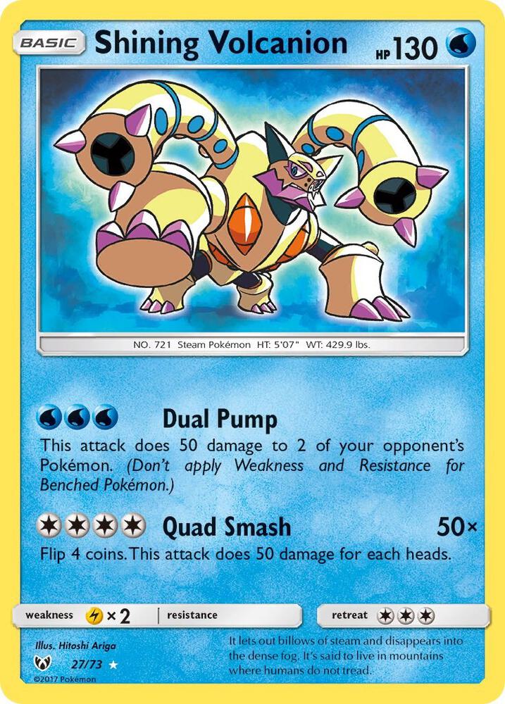 [ENG][NM] Karta Pokemon Shining Volcanion 27 - Shining Legends