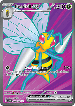 [ENG][NM] Karta Pokemon Beedrill ex 098/086 - Chaos Rising