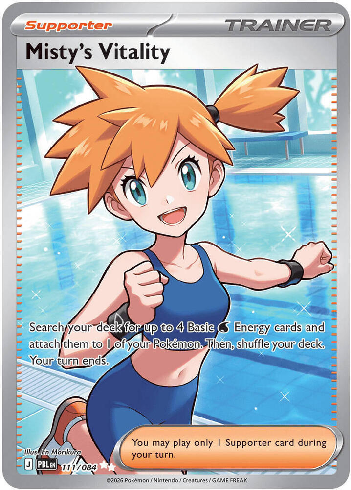 [ENG][NM] Karta Pokemon Misty's Vitality 111/084 - Pitch Black