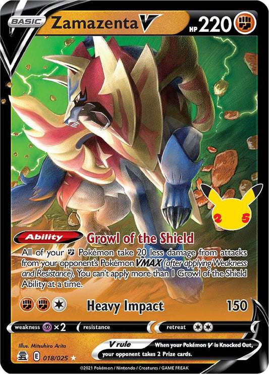 [ENG][NM] Karta Pokemon Zamazenta V 018/102 - Celebrations