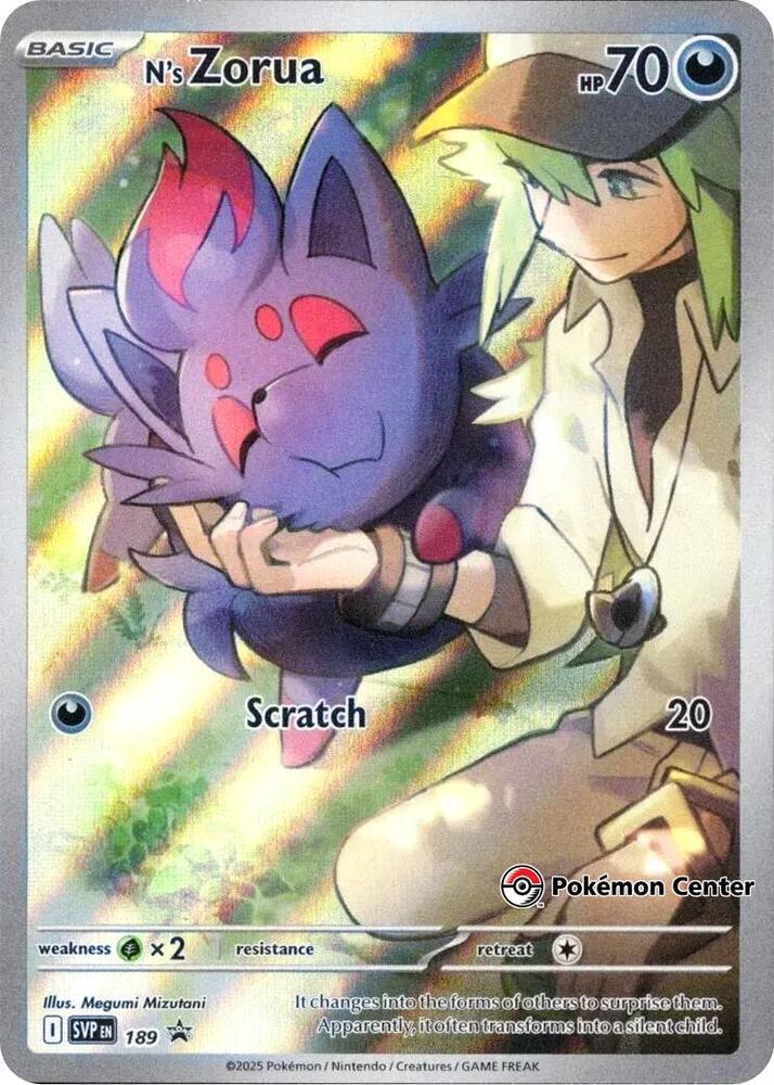 [ENG][NM] Karta Pokemon N's Zorua 189 - SVP Black Star Promos