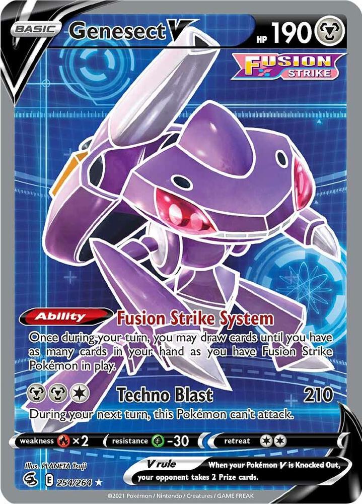 [ENG][NM] Karta Pokemon Genesect V 254 - Fusion Strike