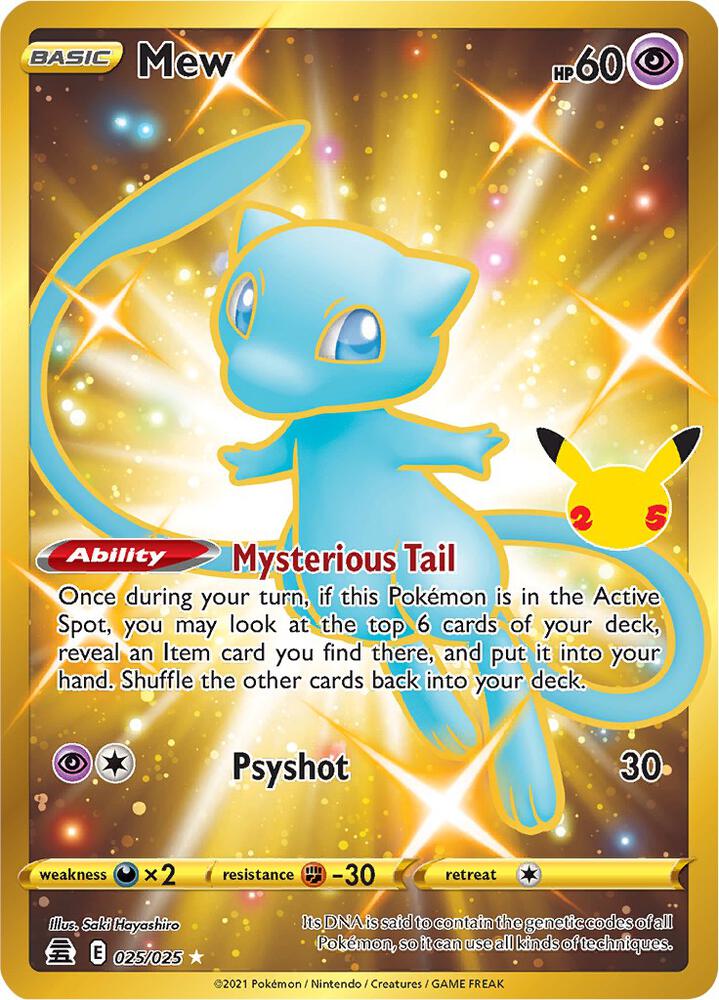 [ENG][NM] Karta Pokemon Mew 025/102 - Celebrations