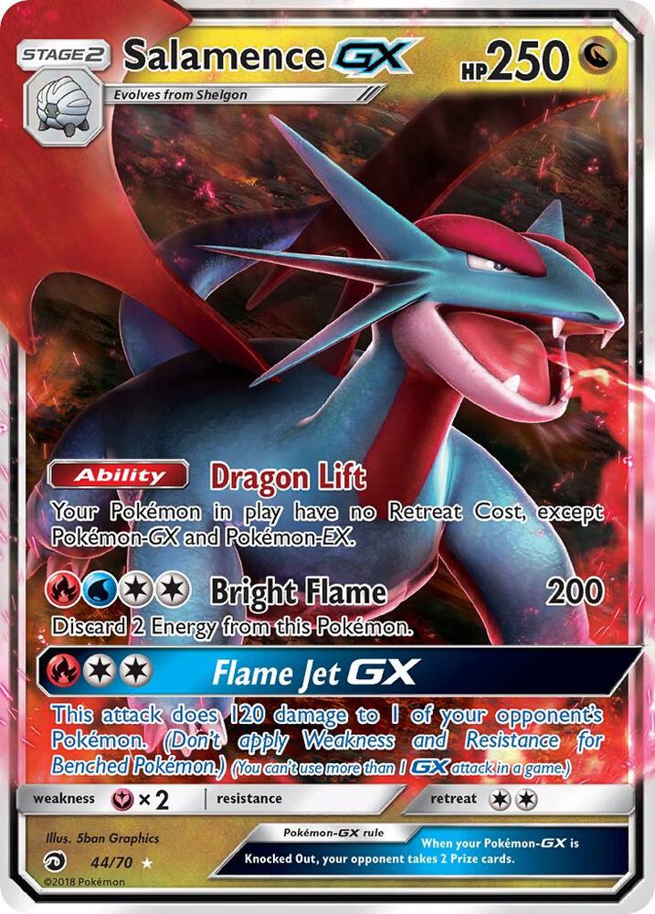 [ENG][NM] Karta Pokemon Salamence GX 44 - Dragon Majesty