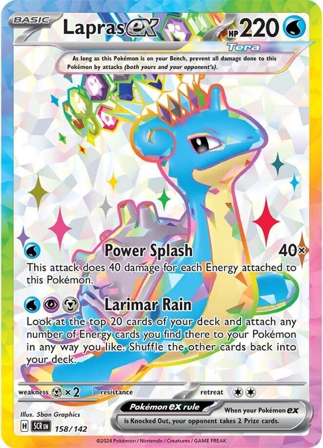 [ENG][NM] Karta Pokemon Lapras ex 158/142 - Stellar Crown