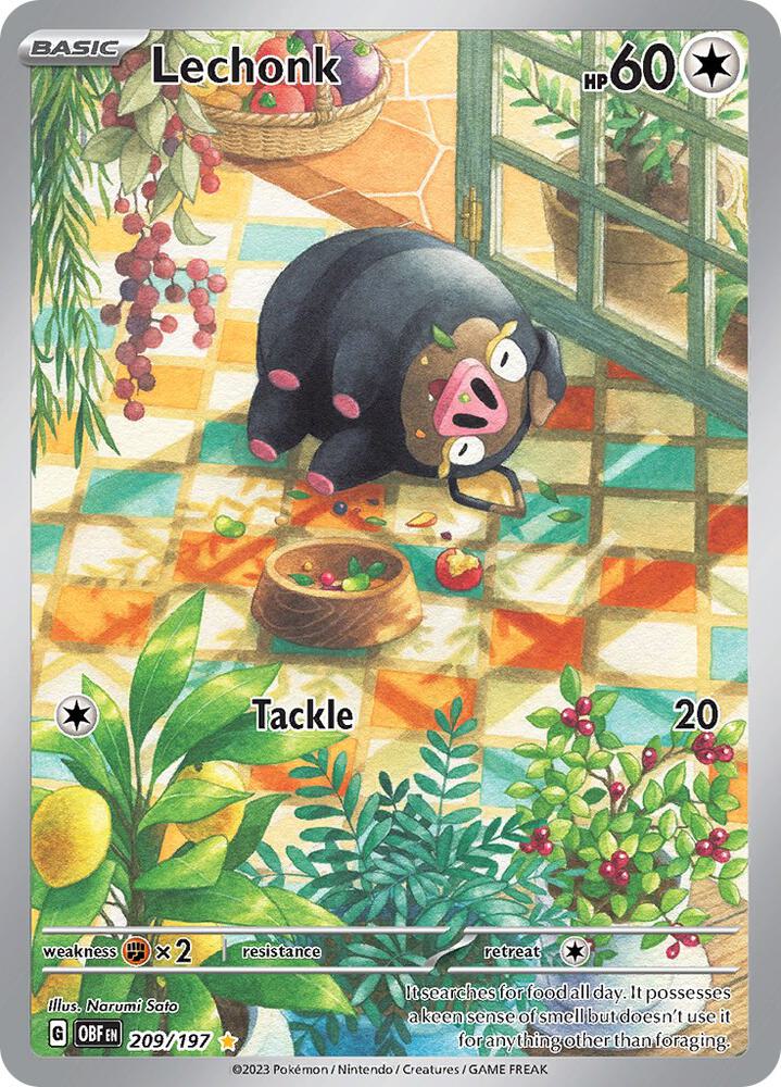 [ENG][NM] Karta Pokemon Lechonk 209/197 - Obsidian Flames