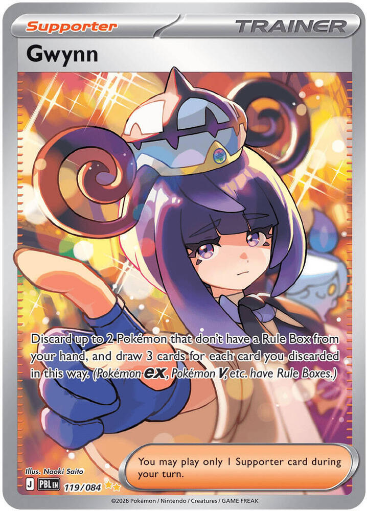 [ENG][NM] Karta Pokemon Gwynn 119/084 - Pitch Black